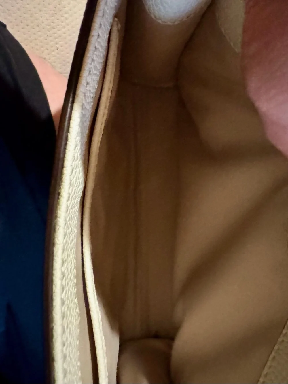 Lauren Ralph Lauren Cream Satchel Crossbody with Gold Hardware